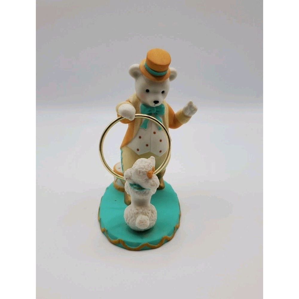 Bear Training Dog  Figurine Avon Collection